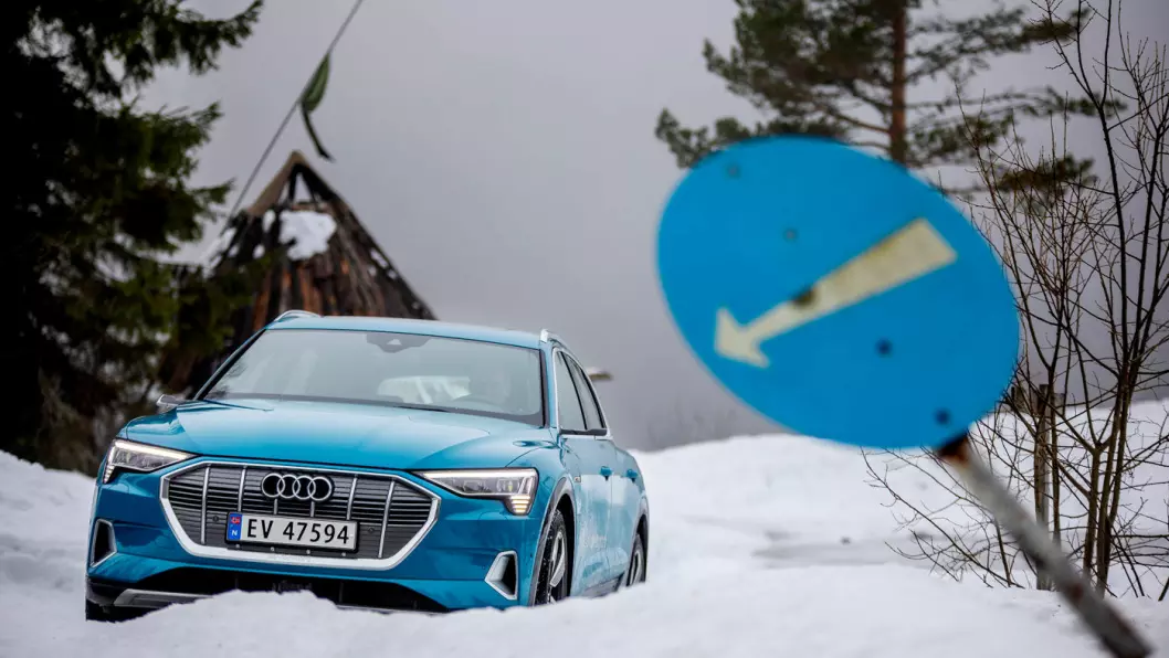 ETTERTRAKTET: Audi e-tron var Norges mest solgte bilmodell i oktober. Men det er mange som blir stadig mer utålmodig i køen for den rimeligere e-tron 50. Foto: Tomm W. Christiansen