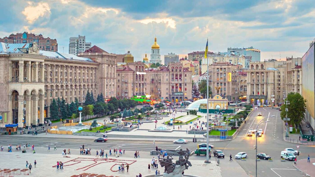 MAIDANPLASSEN: Frigjøringsplassen i Kiev. MAIDANPLASSEN: Frigjøringsplassen i Kiev.