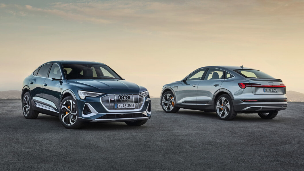 LINJELEKKER: Audi e-tron Sportback blir en mer coupéaktig variant av den e-tron vi kjenner i dag. Batteripakkene og ladeegenskapene blir likt dagens e-tron, men rekkevidden litt bedre. Foto: Audi AG LINJELEKKER: Audi e-tron Sportback blir en mer coupéaktig variant av den e-tron vi kjenner i dag. Batteripakkene og ladeegenskapene blir likt dagens e-tron, men rekkevidden litt bedre. Foto: Audi AG