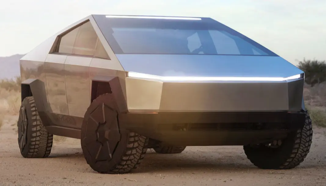 <b>SÆREGEN:</b> Teslas ambisjon var at Cybertruck skulle få et oppsiktsvekkende design. Den ambisjonen er oppfylt. <b>SÆREGEN:</b> Teslas ambisjon var at Cybertruck skulle få et oppsiktsvekkende design. Den ambisjonen er oppfylt.