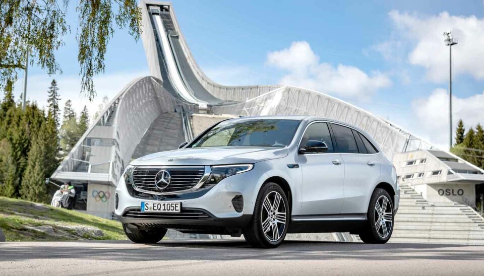 FØRST UTE: Elbildebuten til Mercedes, SUV-en EQC, fikk sin verdenspremiere i Norges for drøye to år siden.