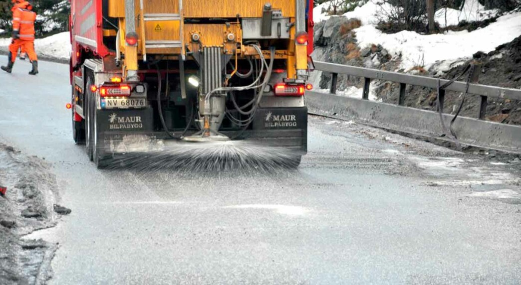 Mindre salt på norske riksveier i fjor
