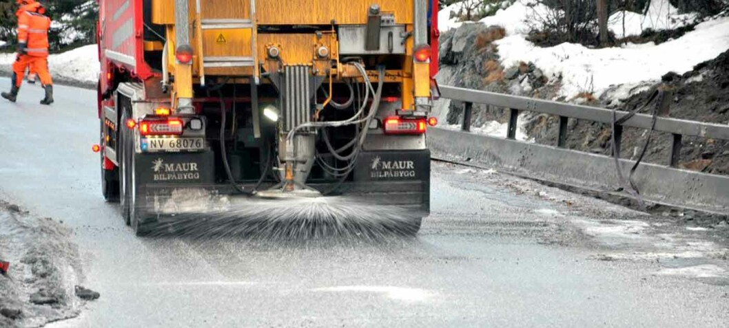 Mindre salt på norske riksveier i fjor