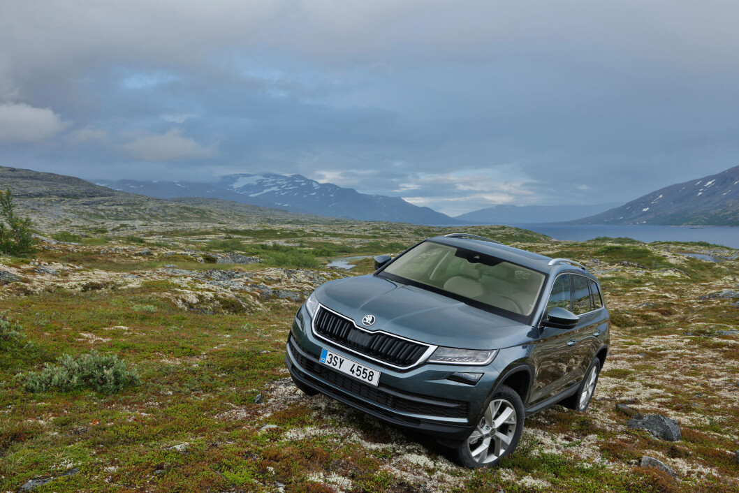 NORGE I MARS: Skoda Kodiaq kommer til Norge i mars. Den er fabrikkens første store SUV. Foto: Produsenten NORGE I MARS: Skoda Kodiaq kommer til Norge i mars. Den er fabrikkens første store SUV. Foto: Produsenten