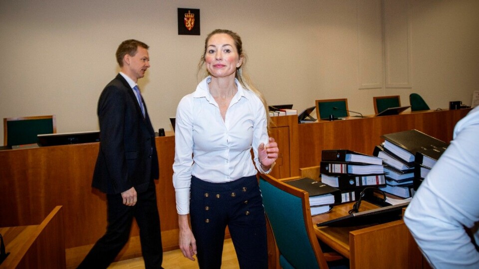 BLE SINT: Advokat Ida Andenæs fortalte om da bruktbilselgeren ble sint i tingretten i Arendal tirsdag. Foto: Tomm W. Christiansen
