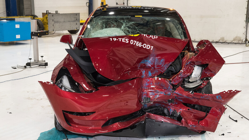 SIKKER STORSELGER: Tesla Model 3 har imponert mange norske bilkunder det siste året, og innfrir også i kollisjonstesten til Euro NCAP. Foto: Euro NCAP SIKKER STORSELGER: Tesla Model 3 har imponert mange norske bilkunder det siste året, og innfrir også i kollisjonstesten til Euro NCAP. Foto: Euro NCAP
