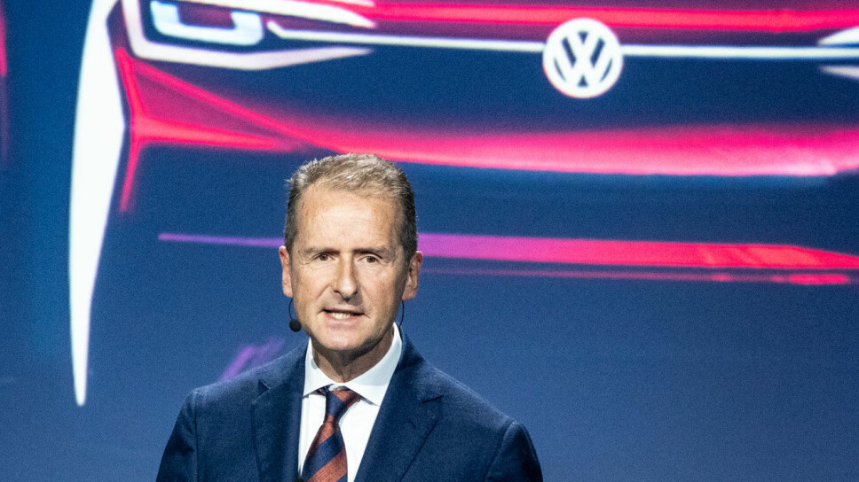 MÅ BREMSE: VW-sjef Herbert Diess.