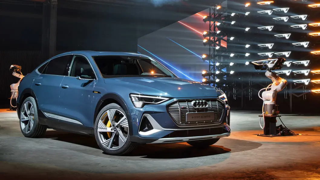 AUDI E-TRON SPORTBACK: Batteri: 71/95 kWt. Rekkevidde 347/446 km. Pris fra ca. 520.000 kroner. 4WD: Ja. Tilhengerfeste: Ja, 1800 kg. AUDI E-TRON SPORTBACK: Batteri: 71/95 kWt. Rekkevidde 347/446 km. Pris fra ca. 520.000 kroner. 4WD: Ja. Tilhengerfeste: Ja, 1800 kg.