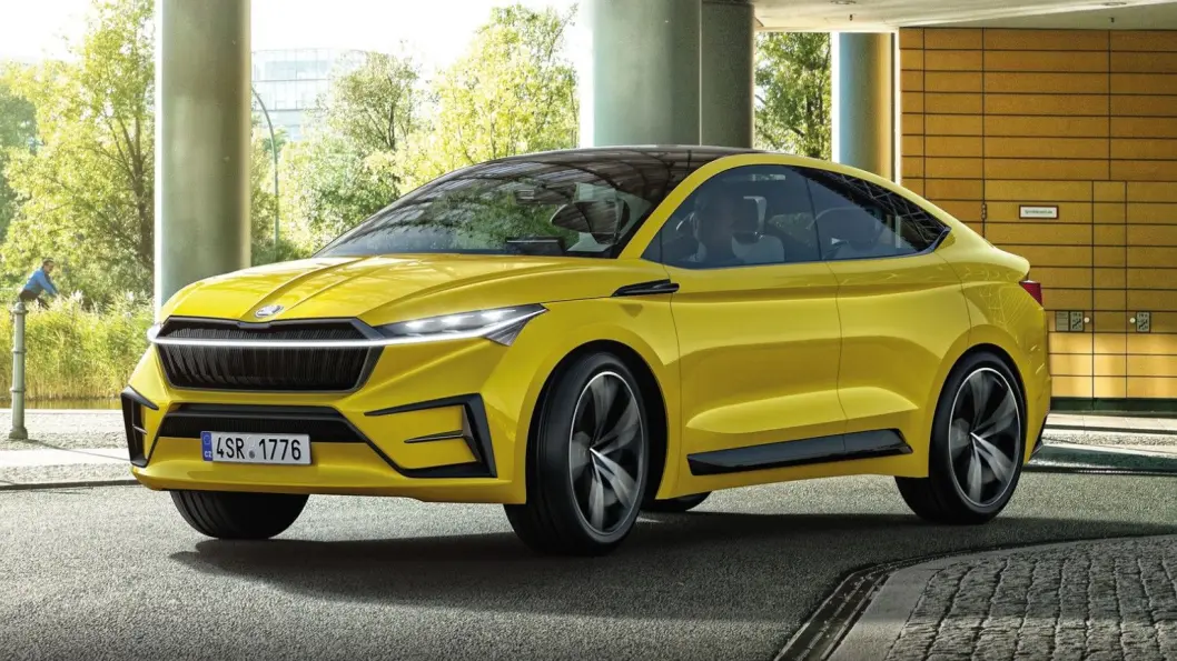 SKODA ENYAQ: Batteri opptil 83 kWt. Rekkevidde 500 km. Pris ikke kjent. 4WD: Ja. Tilhengerfeste: Ja, 1600 kg (konseptbilen). SKODA ENYAQ: Batteri opptil 83 kWt. Rekkevidde 500 km. Pris ikke kjent. 4WD: Ja. Tilhengerfeste: Ja, 1600 kg (konseptbilen).