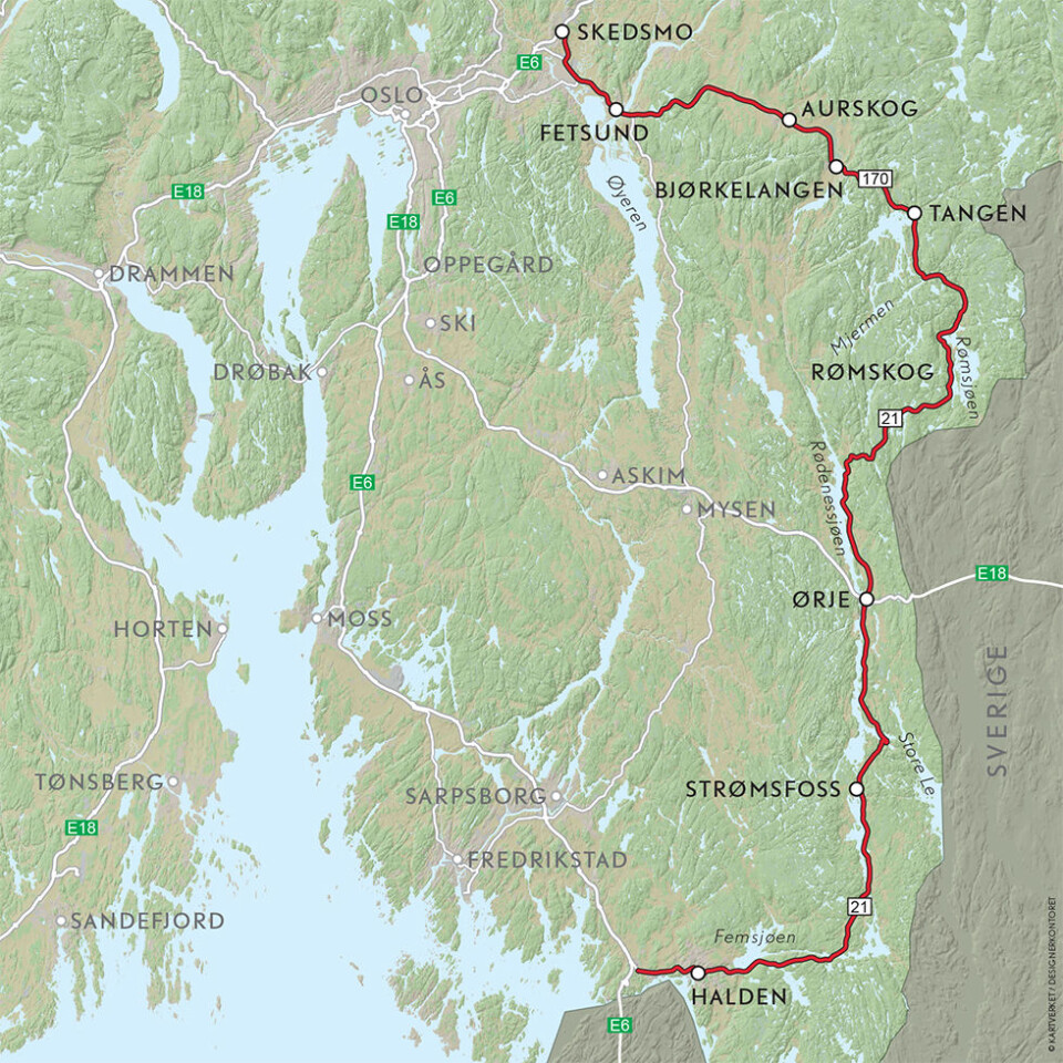 Villmarksveien gjennom Østfold