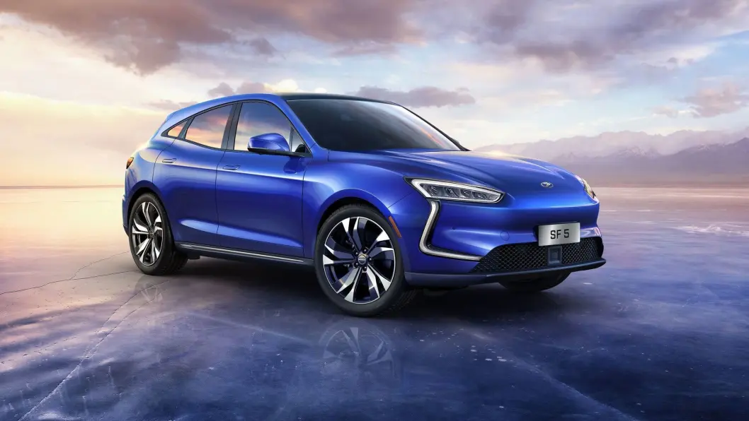 SERES SF5: Batteri: 90 kWt. Rekkevidde 525 km. Pris ukjent. 4WD: Ja. Tilhengerfeste: Ikke oppgitt. SERES SF5: Batteri: 90 kWt. Rekkevidde 525 km. Pris ukjent. 4WD: Ja. Tilhengerfeste: Ikke oppgitt.