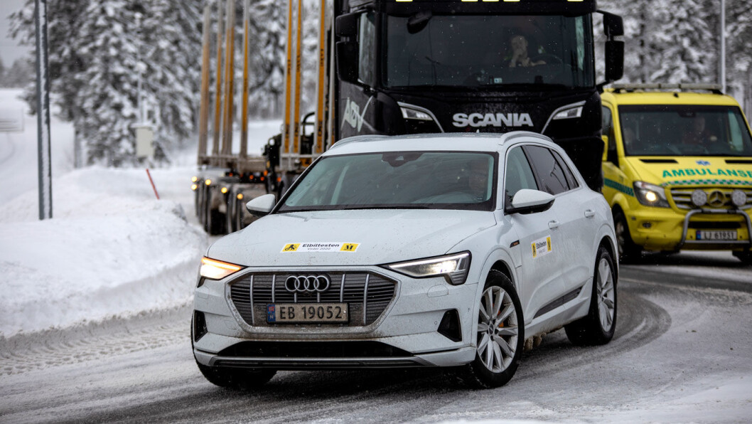 FØRST INN I 2020: Audi e-tron – her den nye Quattro 50-utgaven – ble mestselgende bilmodell i januar og sørget for at Audi ble nummer to blant bilmerkene foran «storebror» Volkswagen, men bak Toyota. FØRST INN I 2020: Audi e-tron – her den nye Quattro 50-utgaven – ble mestselgende bilmodell i januar og sørget for at Audi ble nummer to blant bilmerkene foran «storebror» Volkswagen, men bak Toyota.