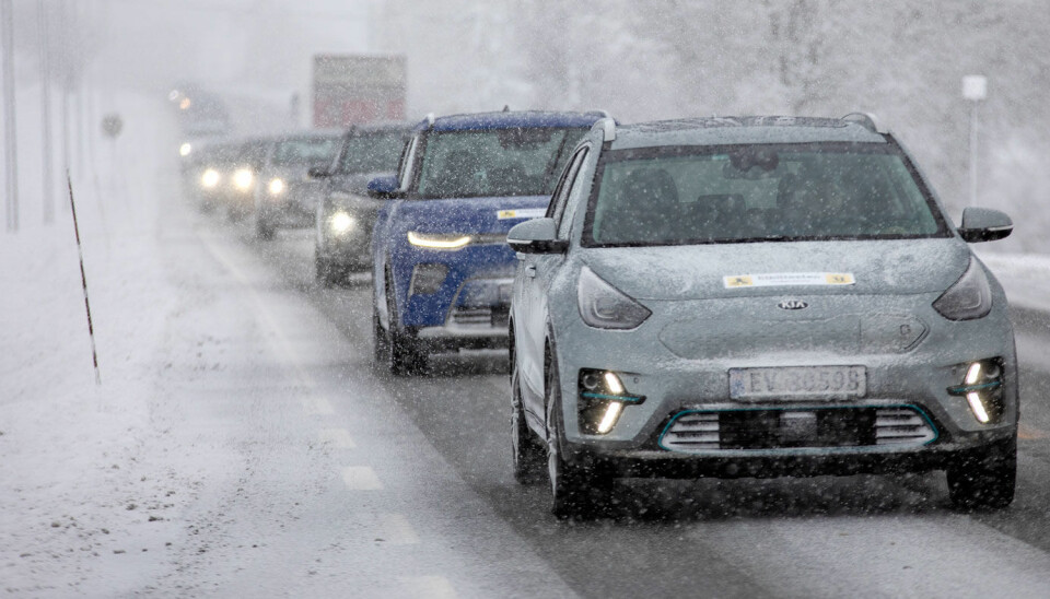 SANNHETENS ØYEBLIKK: Kulde og vanskelige kjøreforhold påvirker rekkevidden til Hyundai Kona og alle de andre elbilene.