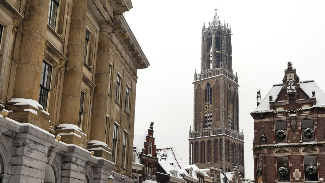 DOMTÅRNET: Tårnet og rådhuset i Utrecht. DOMTÅRNET: Tårnet og rådhuset i Utrecht.