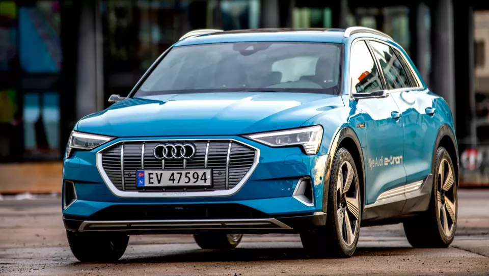FAVORITT: Audi e-tron topper salgsstatistikken i februar, men i det generelle bilmarkedet er stemningen laber. Foto: Tomm W. Christiansen