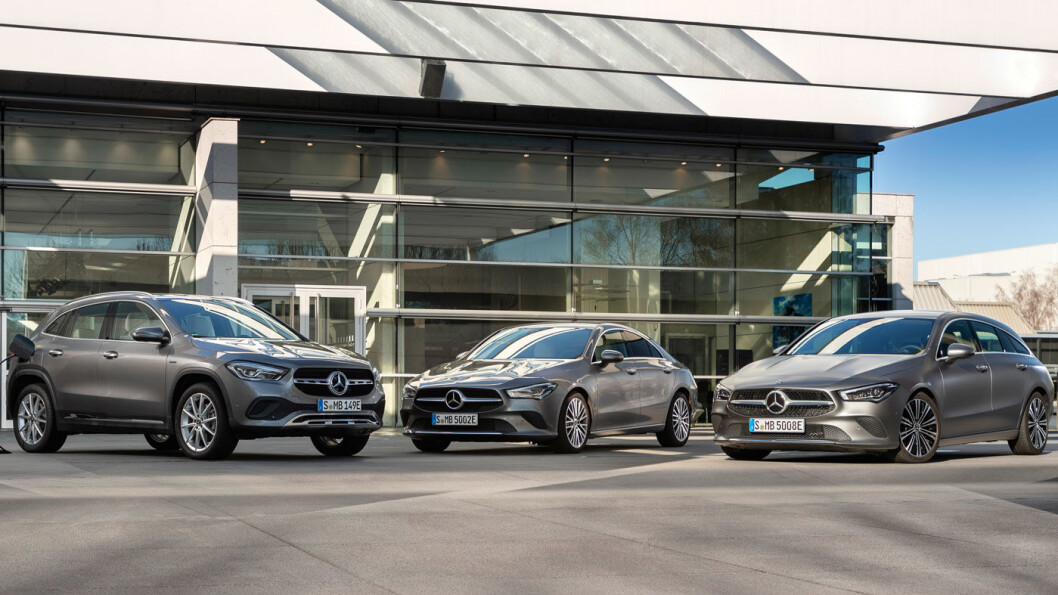 UTVIDES: Nå blir alle versjonene av A-klasse ladbar, med rekkevidde opptil 69 kilometer for de letteste og mest energieffektive. Foto: Daimler UTVIDES: Nå blir alle versjonene av A-klasse ladbar, med rekkevidde opptil 69 kilometer for de letteste og mest energieffektive. Foto: Daimler