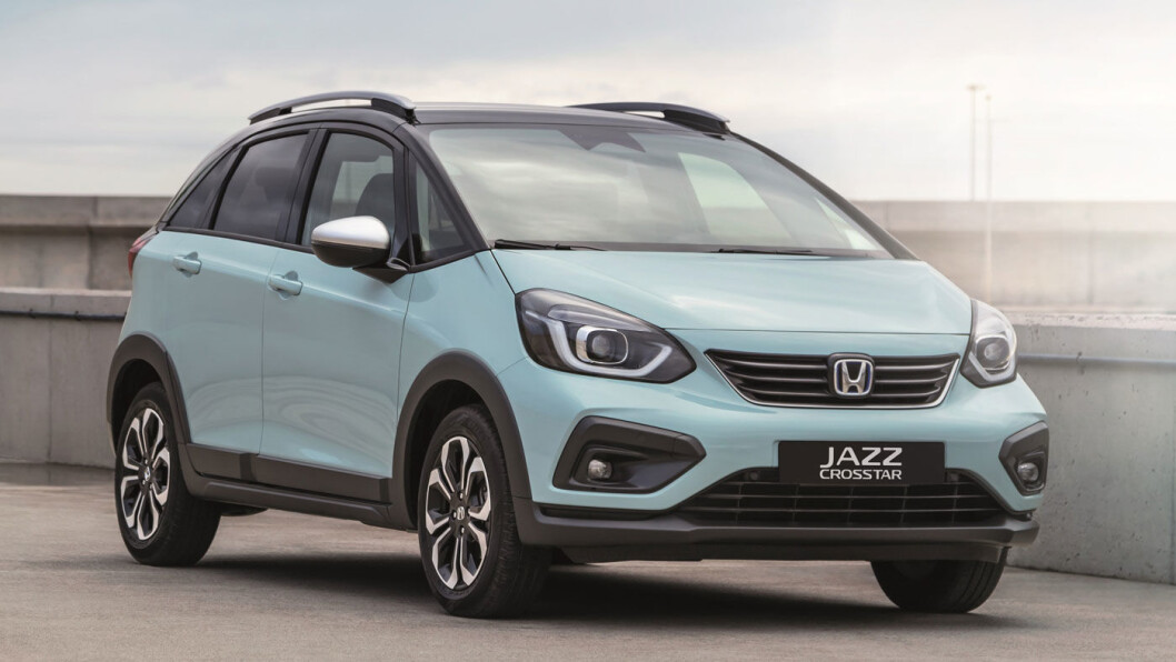 FULLHYBRID: Nye Jazz, her i versjonen Crosstar, kommer bare som fullhybrid. FULLHYBRID: Nye Jazz, her i versjonen Crosstar, kommer bare som fullhybrid.