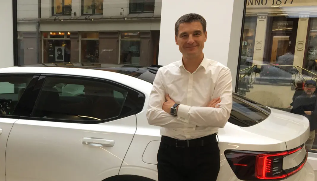 ØNSKER ÅPENHET: Polestar-sjef Thomas Ingenlath i Polestars utstillingslokale i Oslo. ØNSKER ÅPENHET: Polestar-sjef Thomas Ingenlath i Polestars utstillingslokale i Oslo.