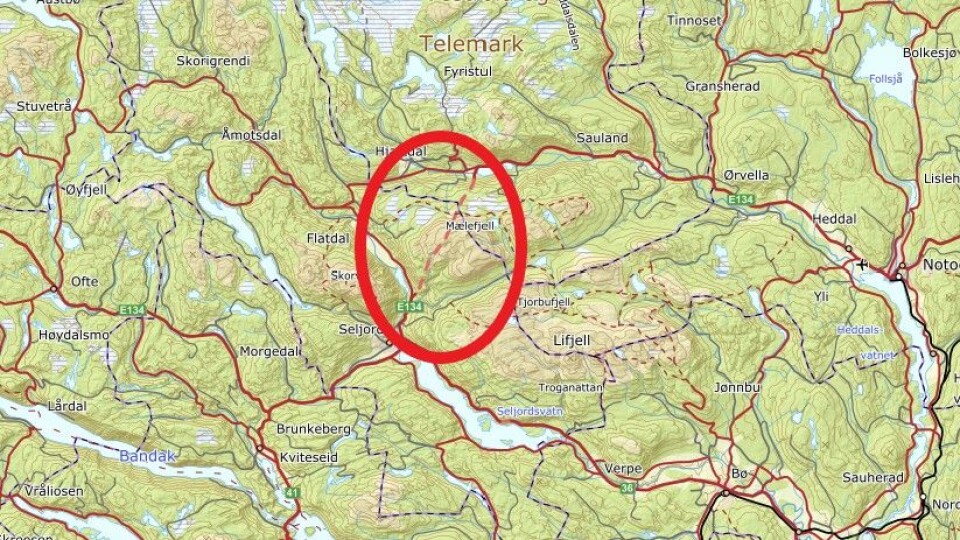 STREKNINGSMÅLING: Mælefjelltunnelen.
