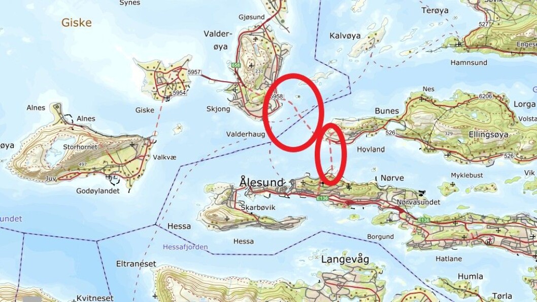 STREKNINGSMÅLING: Ellingsøytunnelen og Valderøytunnelen. STREKNINGSMÅLING: Ellingsøytunnelen og Valderøytunnelen.