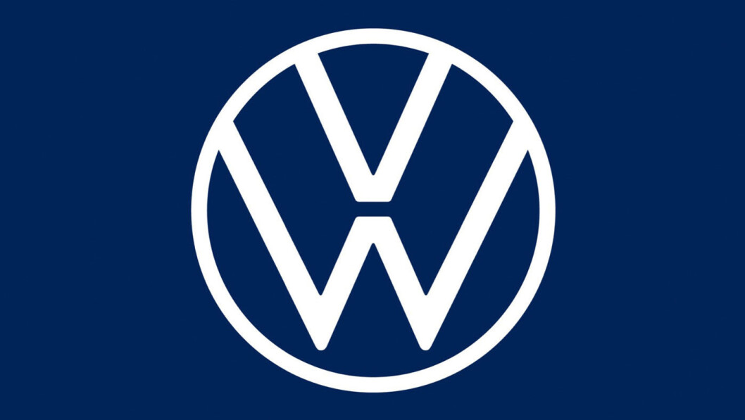 NY: Den nye logoen Volkswagen presenterte sist høst. NY: Den nye logoen Volkswagen presenterte sist høst.