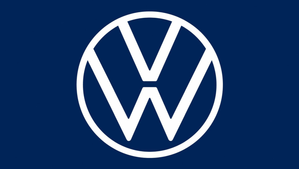 NY: Den nye logoen Volkswagen presenterte sist høst.