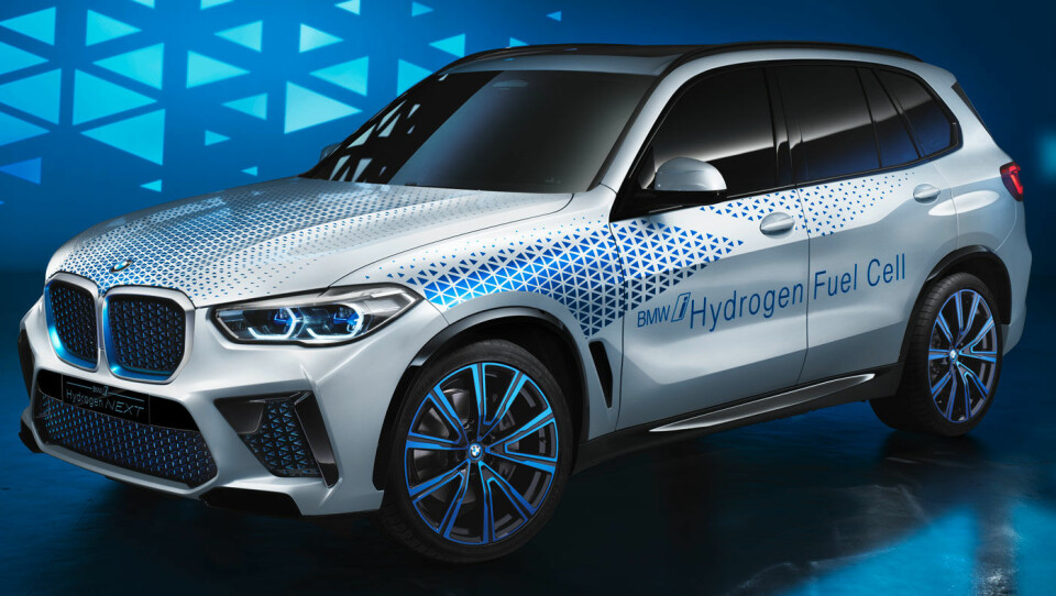 BASERT PÅ X5: BMW anser at hydrogen særlig er hensiktsmessig som energibærer for større kjøretøy. Foto: BMW