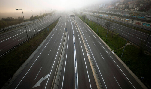Slik er Europas motorveier under pandemien