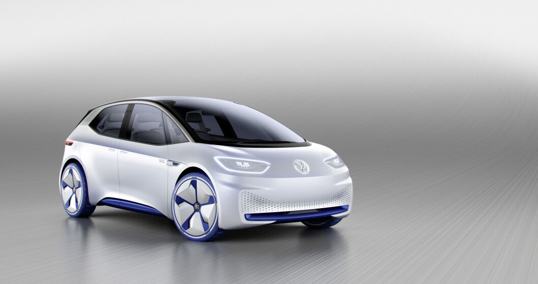 2020: VW ID er konseptet på en helt ny elbil som skal lanseres i 2020. Rekkeviden blir mellom 400 og 600 kilometer. Foto: VW 2020: VW ID er konseptet på en helt ny elbil som skal lanseres i 2020. Rekkeviden blir mellom 400 og 600 kilometer. Foto: VW
