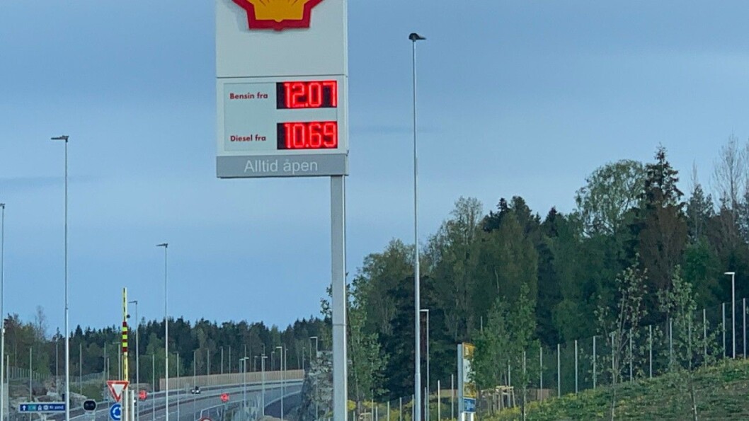 10,69: På nye E18 sør for Porsgrunn. Foto: Geir Olsen 10,69: På nye E18 sør for Porsgrunn. Foto: Geir Olsen