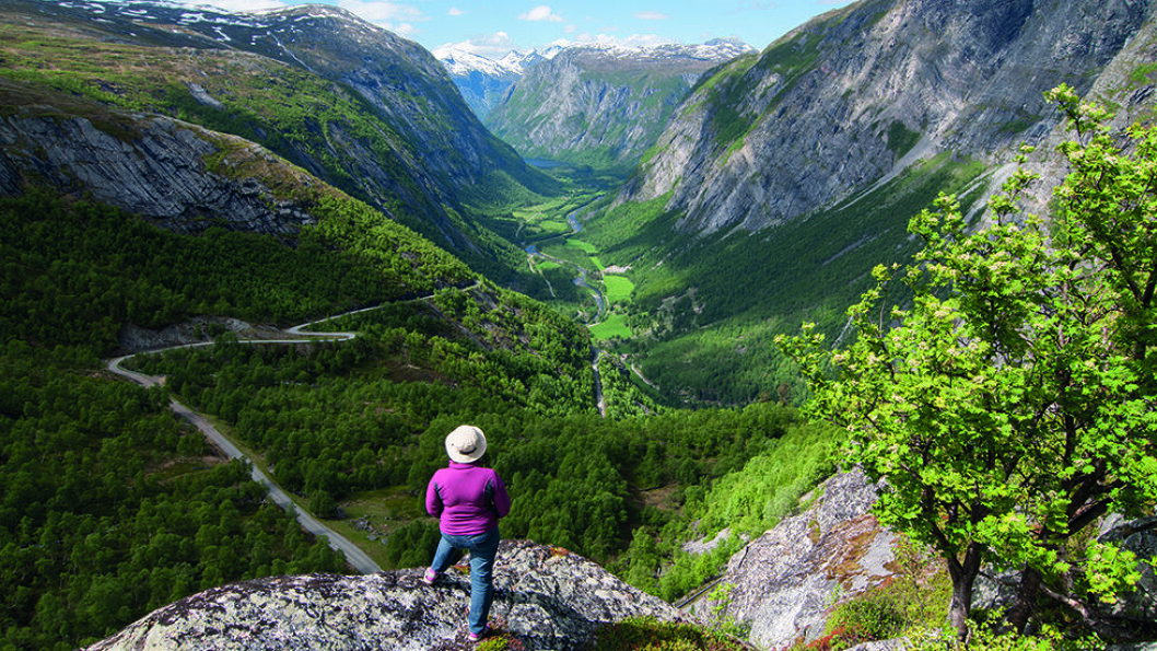 KLATREETAPPEN: Veien går i hårnålsvinger, og fjellene er nakne i bakkene opp Finnsetlia. Foto: Bjørn Magne Øverås KLATREETAPPEN: Veien går i hårnålsvinger, og fjellene er nakne i bakkene opp Finnsetlia. Foto: Bjørn Magne Øverås