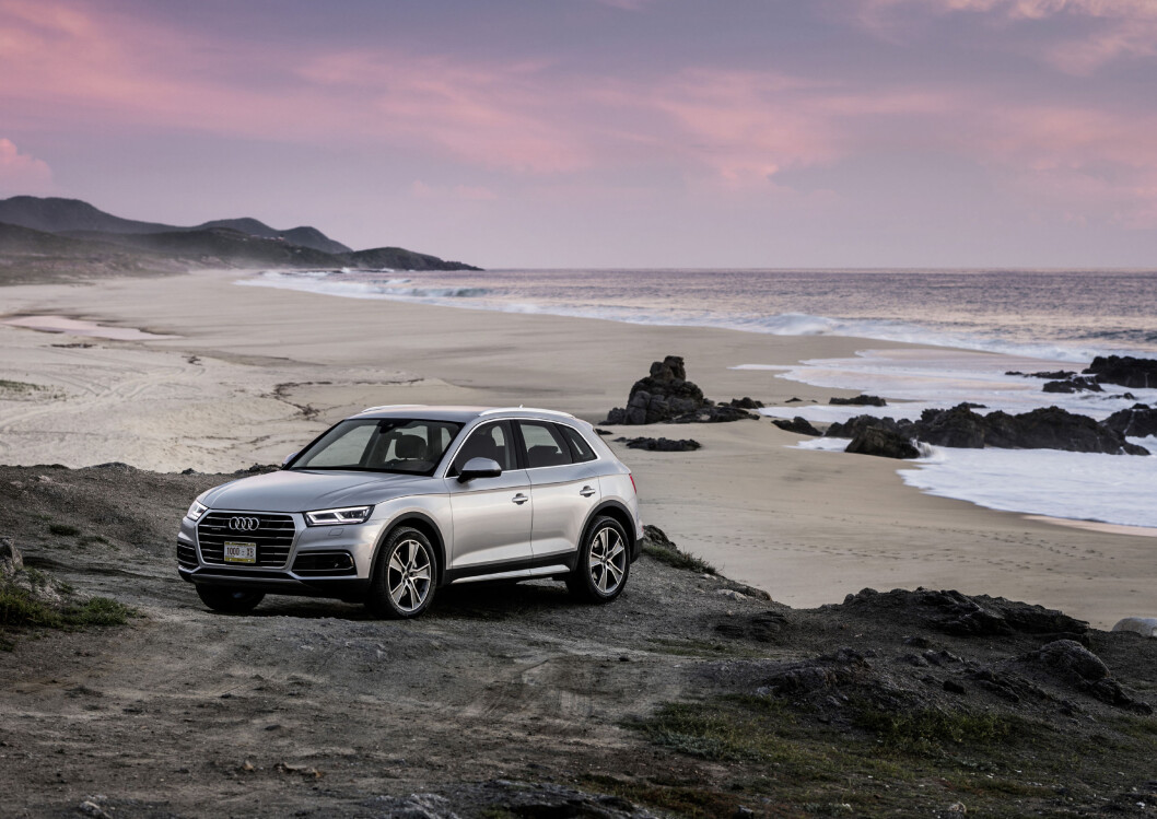 I NORGE: Nye Audi Q5 kommer i butikkene først til våren, men en ”testbil” er på en skryte-runde hos forhandlerne nå før jul. Foto: Audi I NORGE: Nye Audi Q5 kommer i butikkene først til våren, men en ”testbil” er på en skryte-runde hos forhandlerne nå før jul. Foto: Audi