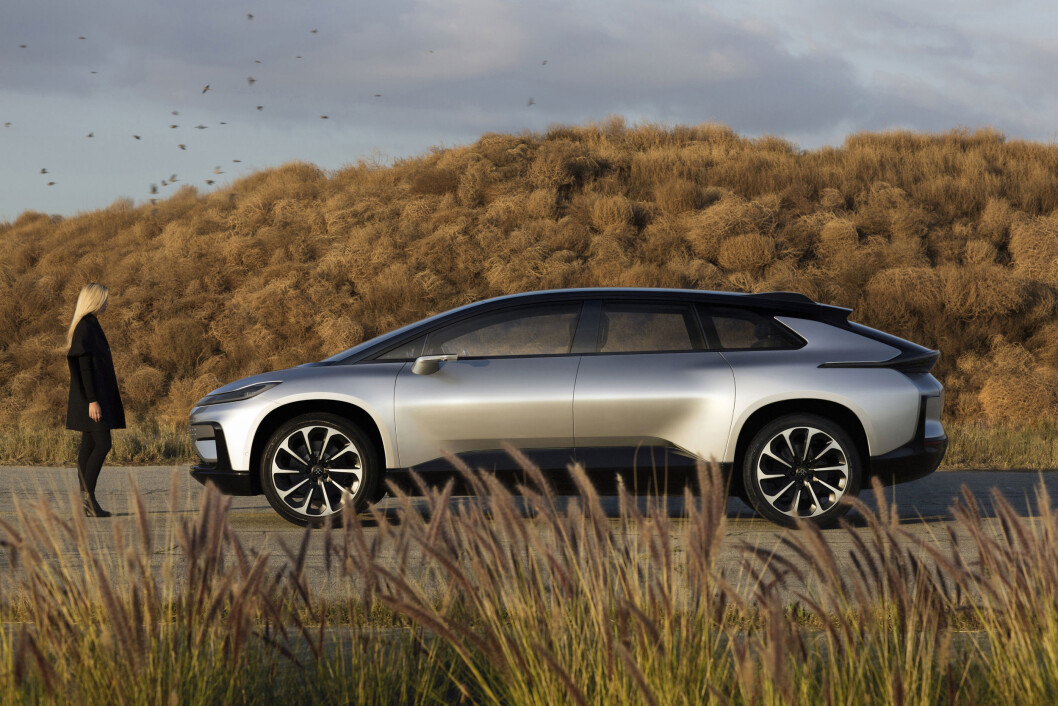 LITE DETALJER: Faraday Future FF91 har vært godt hypet, men det har vært lite konkrete opplysninger om FF91-modellen. LITE DETALJER: Faraday Future FF91 har vært godt hypet, men det har vært lite konkrete opplysninger om FF91-modellen.