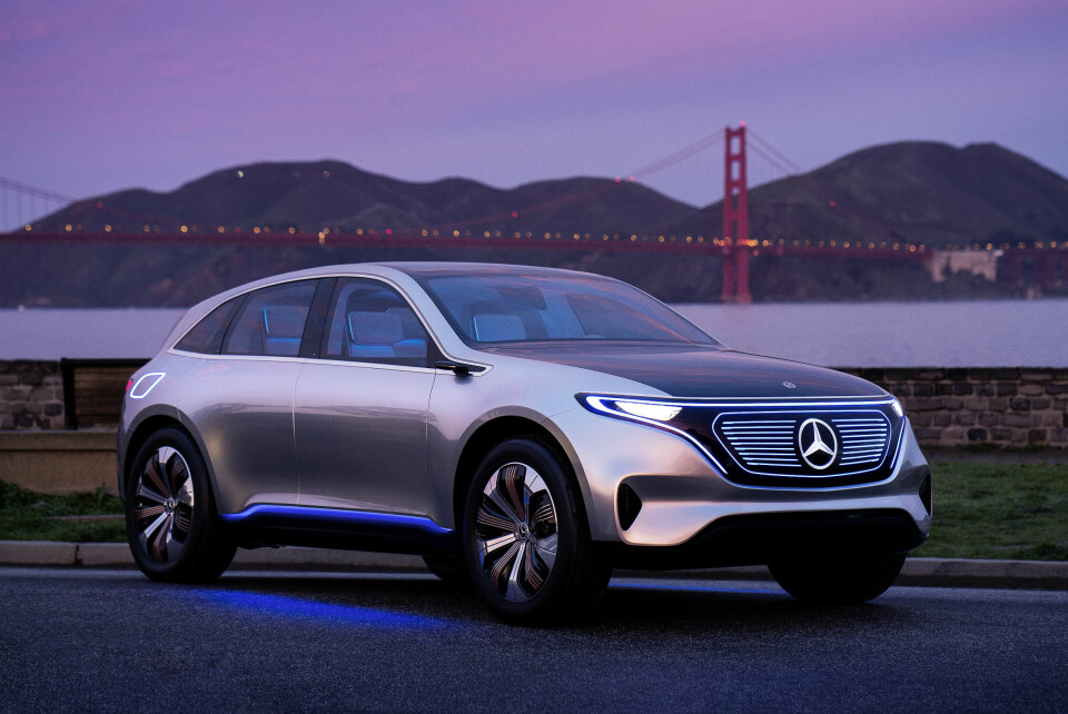 NESTE STJERNE: Mercedes EQ blir trolig det elektriske bidraget fra Daimler i 2018.