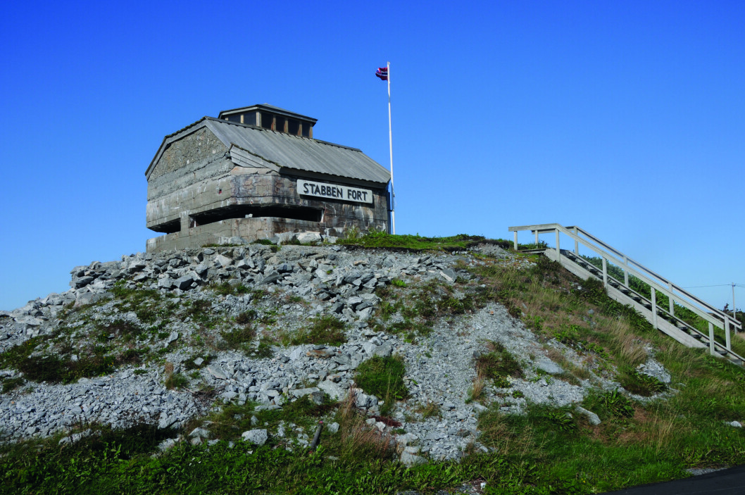 BYGGET I 1941: Kommandotårnet på Stabben fort er nå et interessant museum. BYGGET I 1941: Kommandotårnet på Stabben fort er nå et interessant museum.