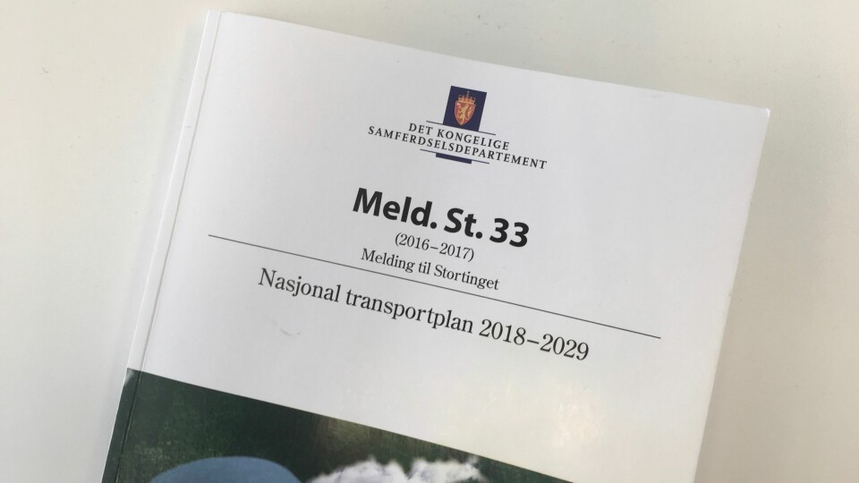 MELDING TIL STORTINGET: Nasjonal Transportplan 2018-29