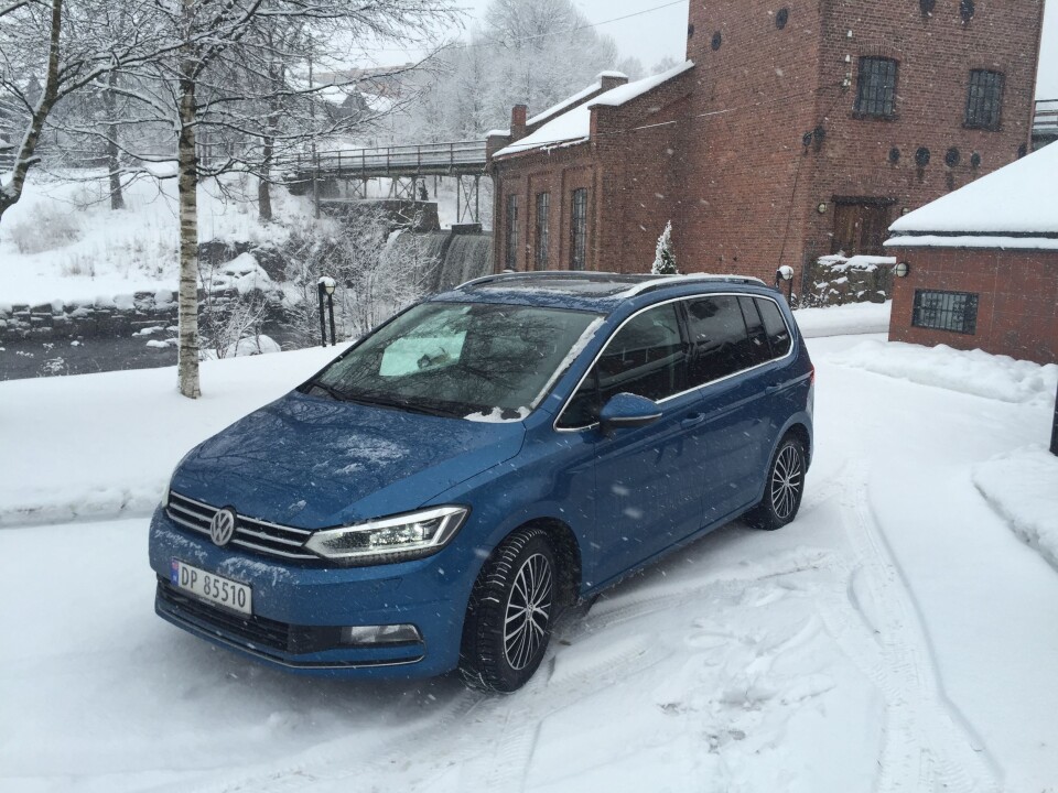 EN DRØM: For en familie med små barn er VW Touran en praktisk drøm. Foto: Rune Korsvoll