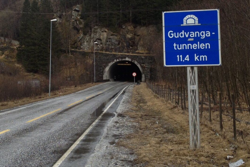 NEST LENGSTE: Gudvangatunnelen er den nest lengste av Norges over 1100 tunneler. Foto: Yngve Årdal, Firda NEST LENGSTE: Gudvangatunnelen er den nest lengste av Norges over 1100 tunneler. Foto: Yngve Årdal, Firda
