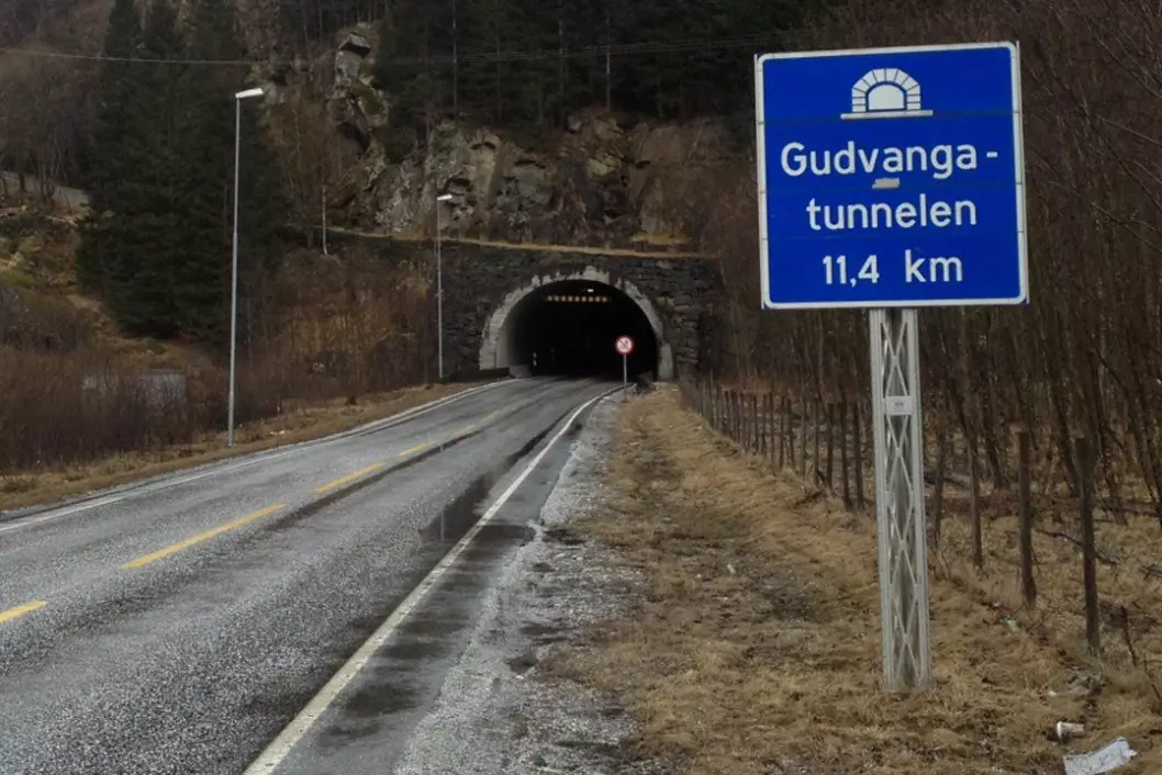 NEST LENGSTE: Gudvangatunnelen er den nest lengste av Norges over 1100 tunneler. Foto: Yngve Årdal, Firda