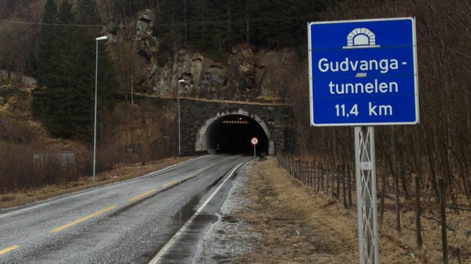 FRYKTET AV MANGE: Bildet viser Gudvangatunnelen og er en ren, generell tunnel-illustrasjon.
