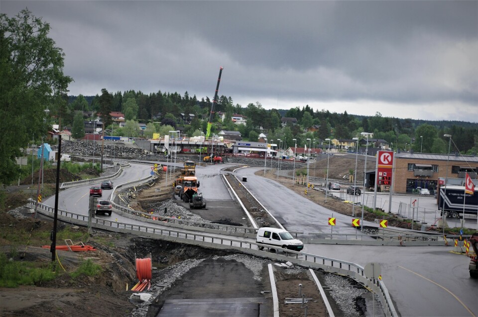 LANDEMERKE: Norgesporten bygges nå i sommer. Foto: Geir Røed