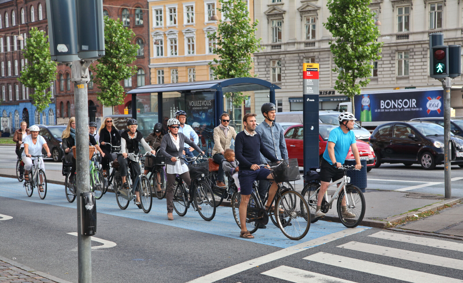 DANSKE TILSTANDER: Syklister venter på grønt lys i København. Foto: Shutterstock DANSKE TILSTANDER: Syklister venter på grønt lys i København. Foto: Shutterstock
