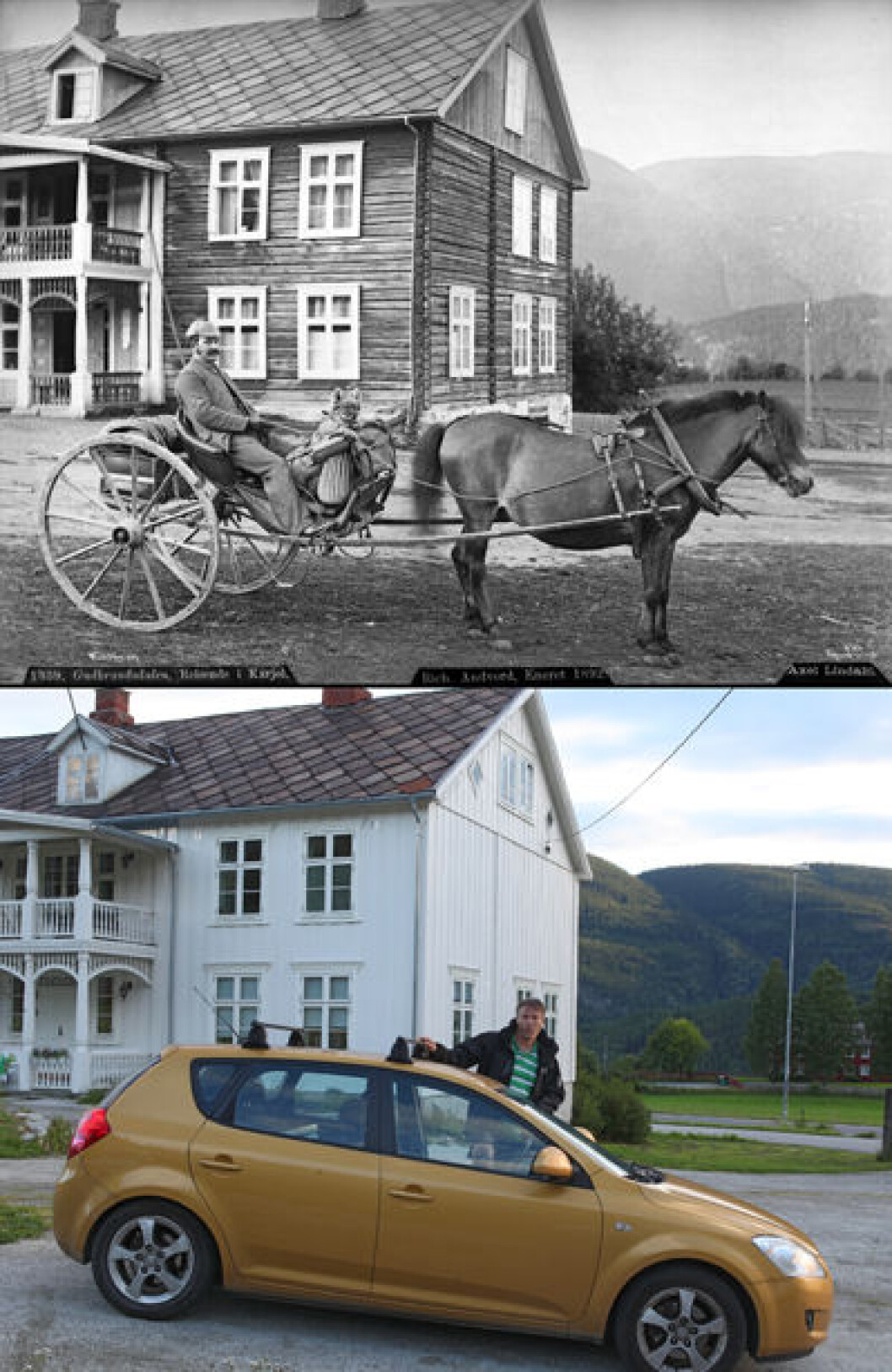 1886 og 2016: Listad i Sør-Fron i Gudbrandsdalen, Oppland. Foto: Axel Lindahl/Oscar Puschmann 1886 og 2016: Listad i Sør-Fron i Gudbrandsdalen, Oppland. Foto: Axel Lindahl/Oscar Puschmann