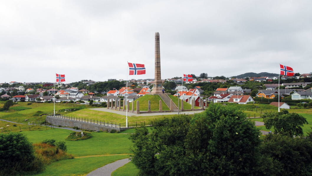MONUMENT: Haraldsstøtta er Norges eneste riksmonument. Foto: Per Roger Lauritzen MONUMENT: Haraldsstøtta er Norges eneste riksmonument. Foto: Per Roger Lauritzen