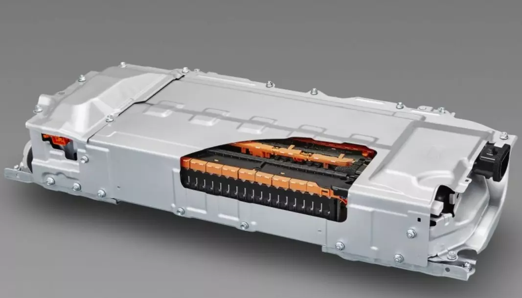 NYTT BATTERI: Den nye batteriet kan lades på to-tre minutter. Bildet viser et litiumion-batteri fra Toyota Prius.