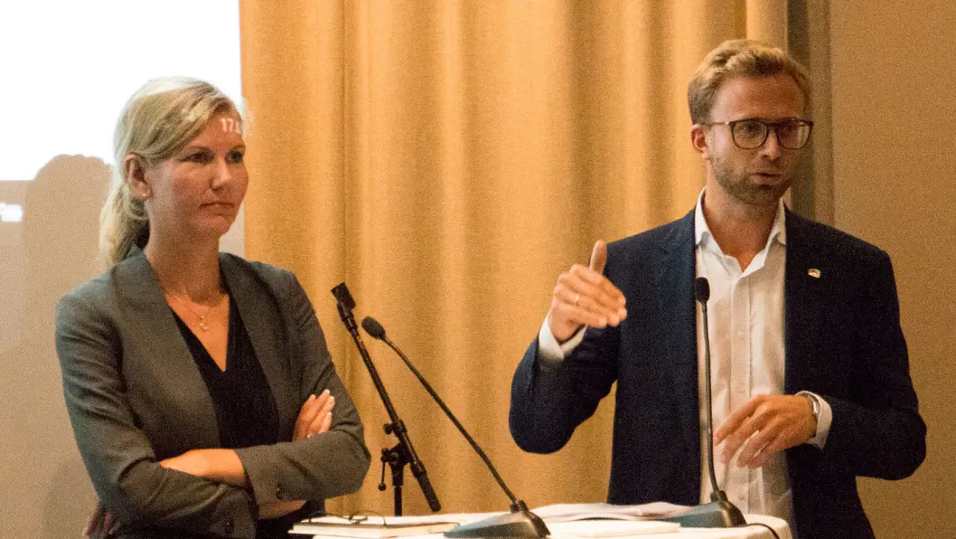 VIRKEMIDLER: Nikolai Astrup (H), til høyre, vil ha en forutsigbar virkemiddelbruk, men er usikker på effekten av økt vrakpant. VIRKEMIDLER: Nikolai Astrup (H), til høyre, vil ha en forutsigbar virkemiddelbruk, men er usikker på effekten av økt vrakpant.