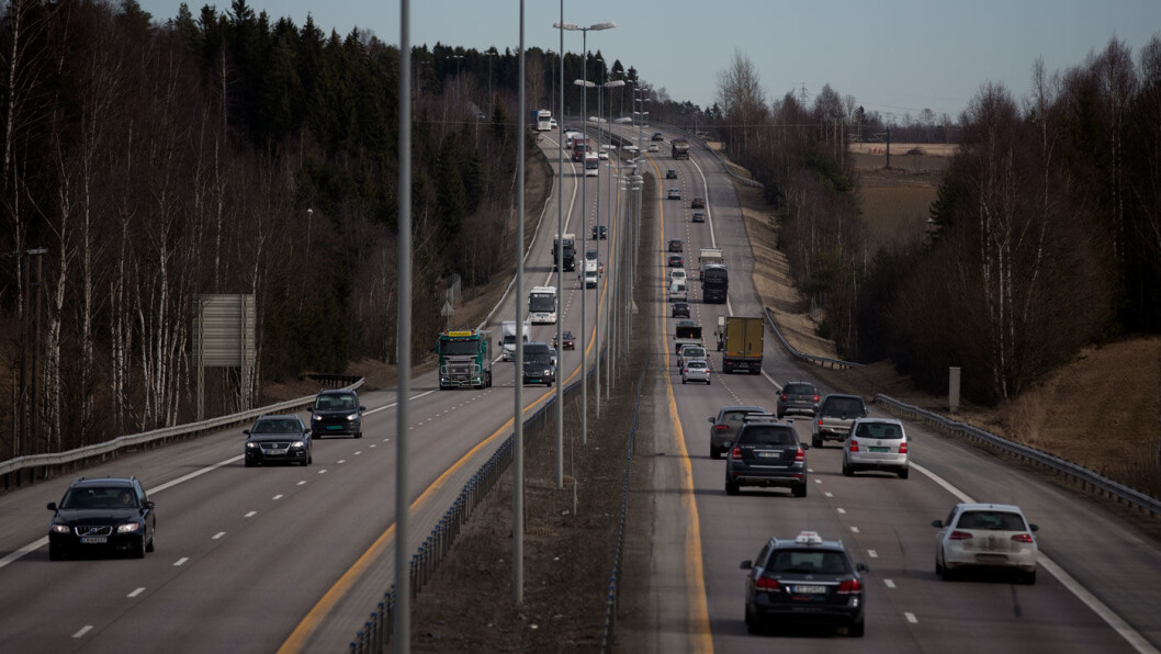 JEVNT SIG PÅ E6: Fra en av landets hovedfartsårer, E6 nord for Oslo. Foto: Espen Røst JEVNT SIG PÅ E6: Fra en av landets hovedfartsårer, E6 nord for Oslo. Foto: Espen Røst