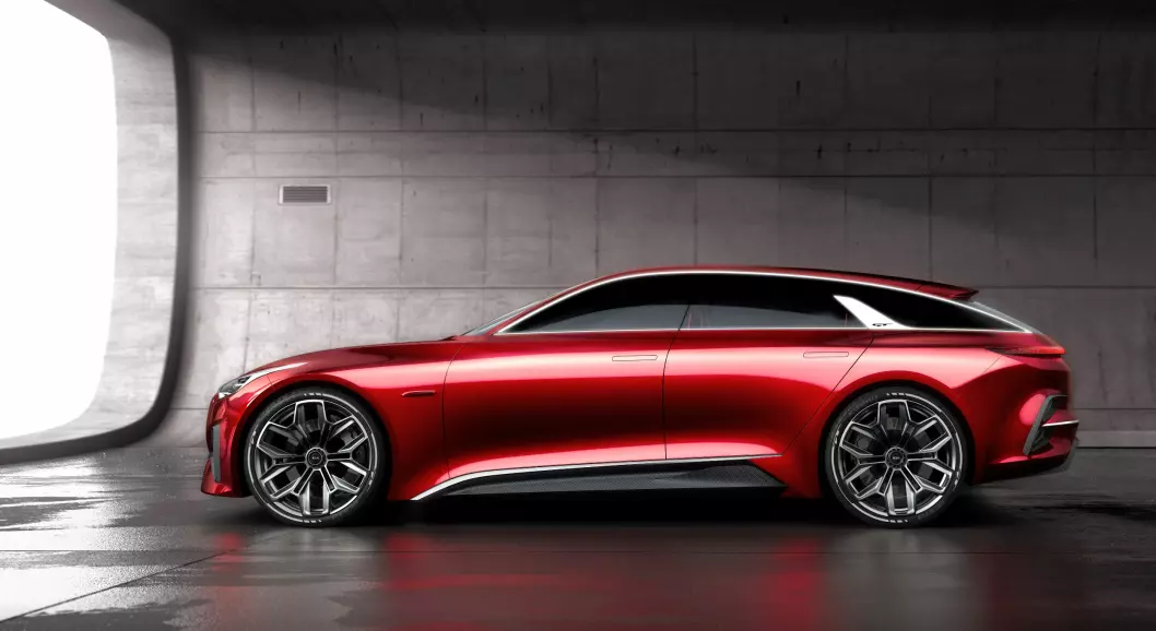 ELEGANT: Kia Proceed Concept er den fineste bilen vi har sett fra bilmerket som til nå ikke har vært kjent for å bygge de mest spennende bilene. Foto: Kia