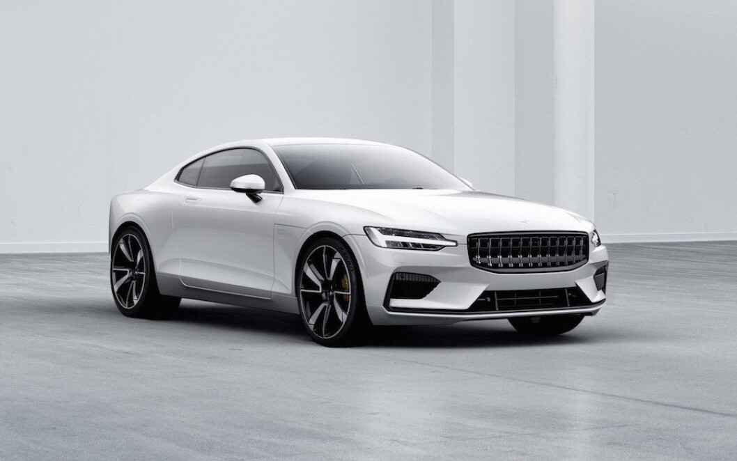 BARE ELEKTRISK: Polestar 1 er en ladbar hybridbil, men de neste bilene fra Polestar blir rene elektriske. Foto: Volvo BARE ELEKTRISK: Polestar 1 er en ladbar hybridbil, men de neste bilene fra Polestar blir rene elektriske. Foto: Volvo