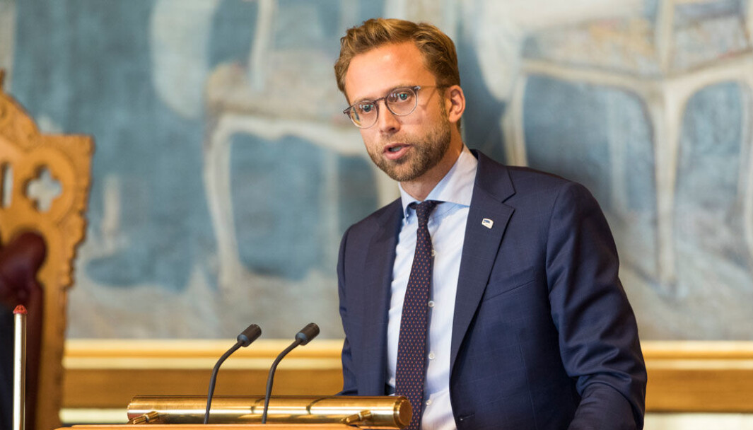 RIV BARRIERENE: Kommunal. og moderniseringsminister Nikolai Astrup. RIV BARRIERENE: Kommunal. og moderniseringsminister Nikolai Astrup.